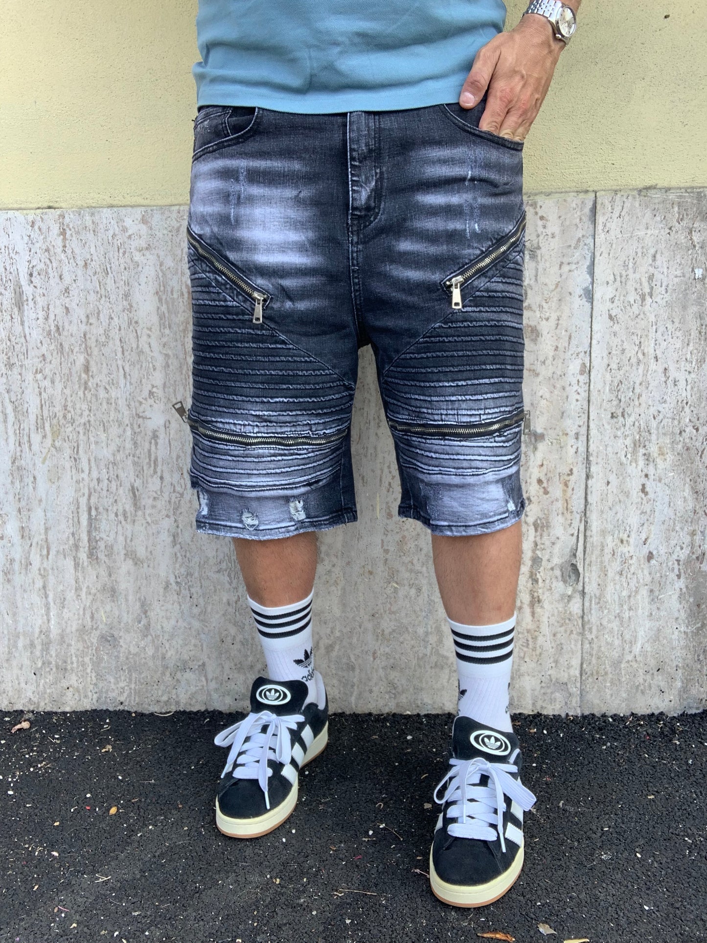 Bermuda Biker Mood Dnc Black