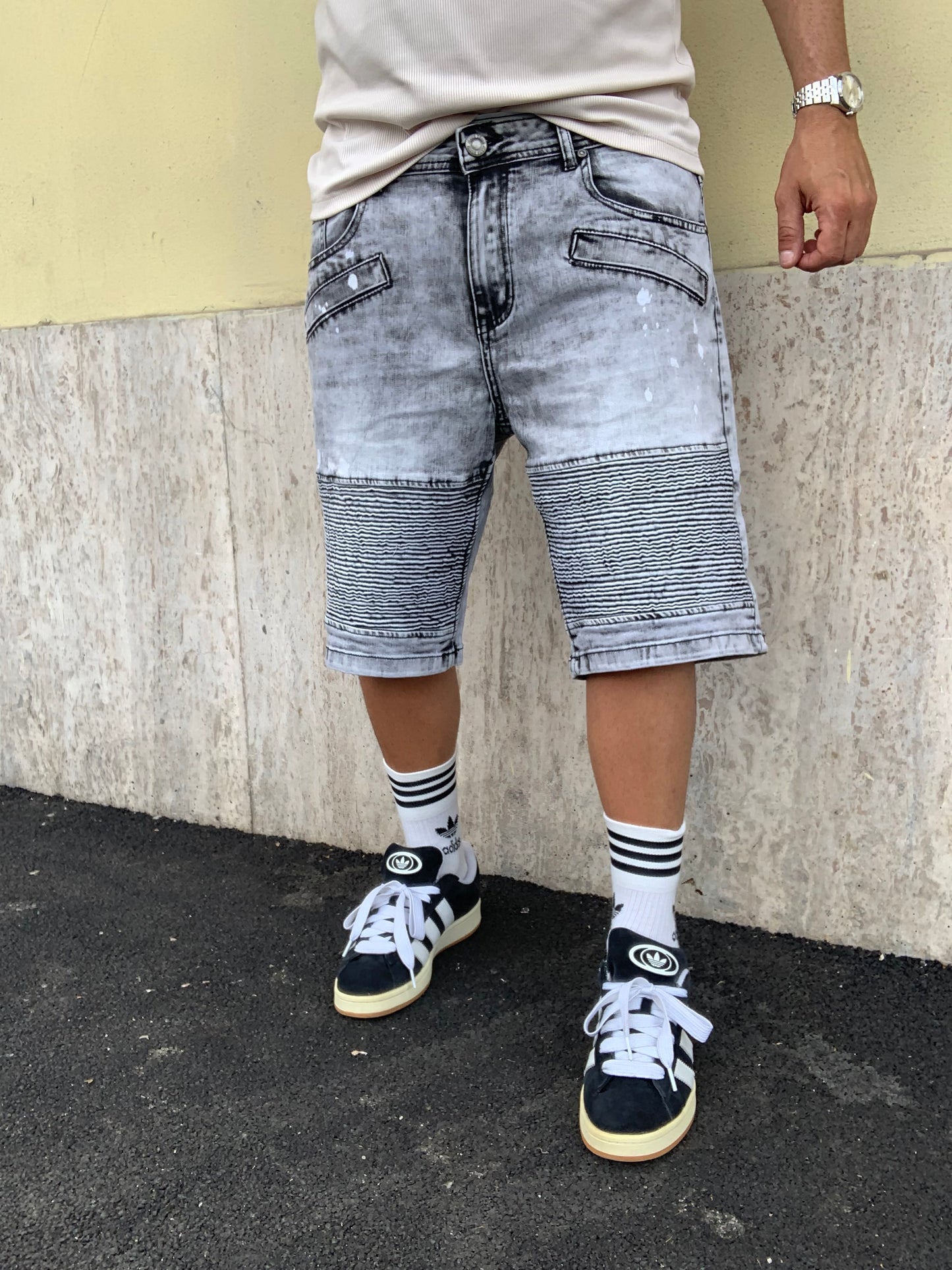 Biker Mood balmain wash Grey