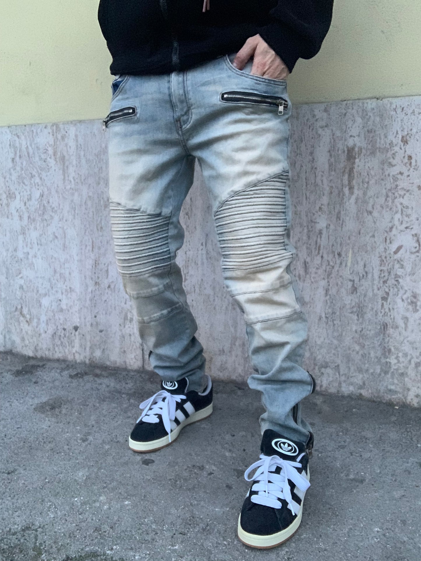 Biker Mood balmain sabbiato zip