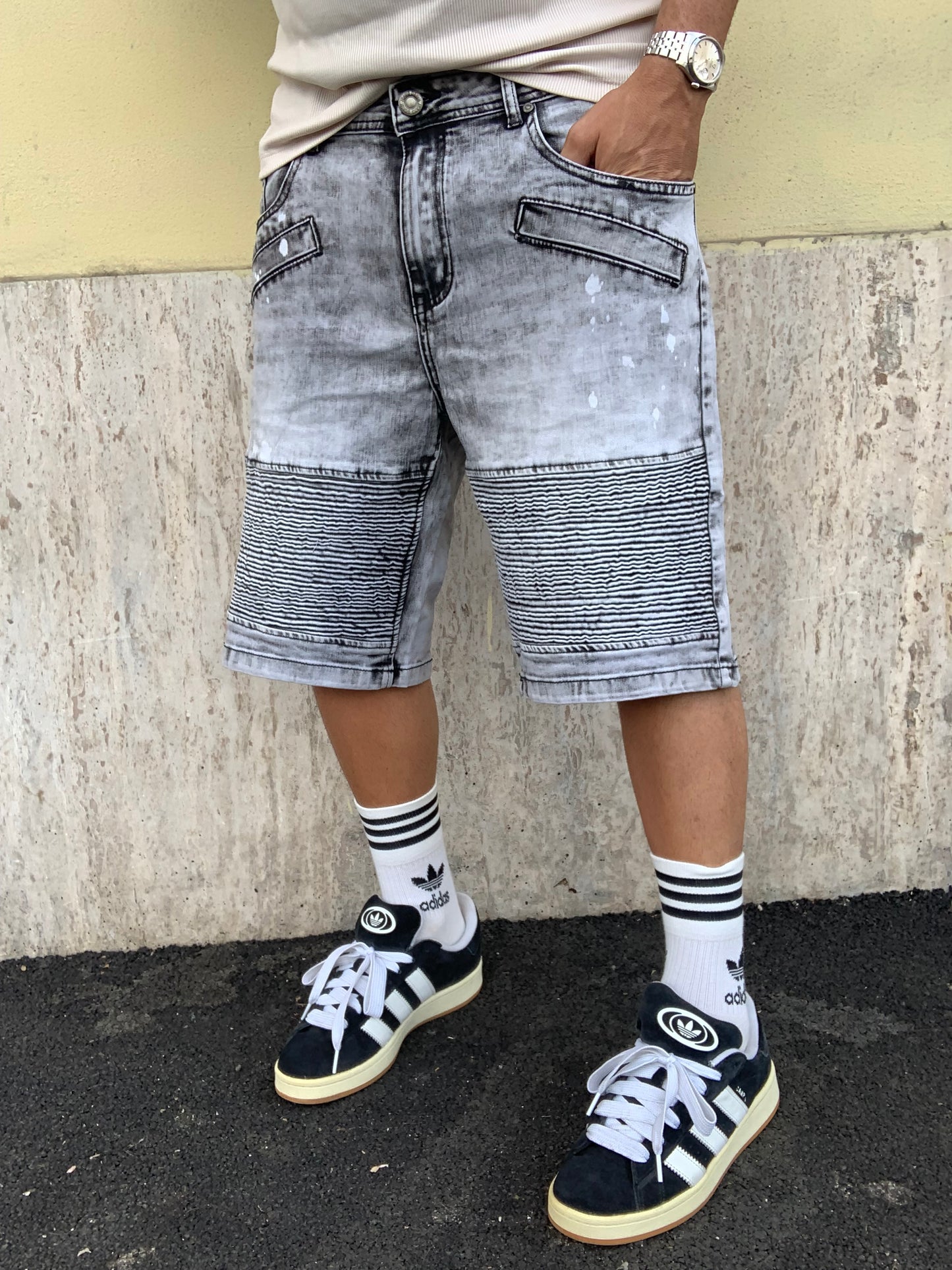 Biker Mood balmain wash Grey