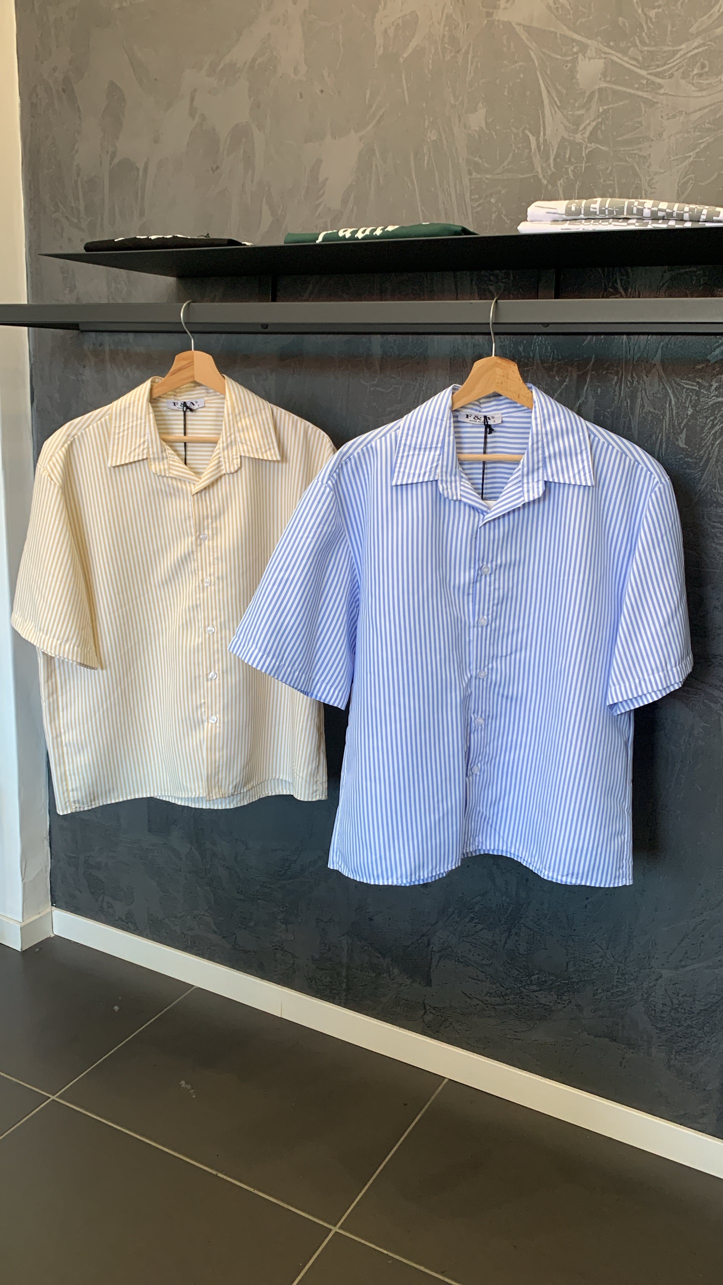 Camicia a righe in cotone