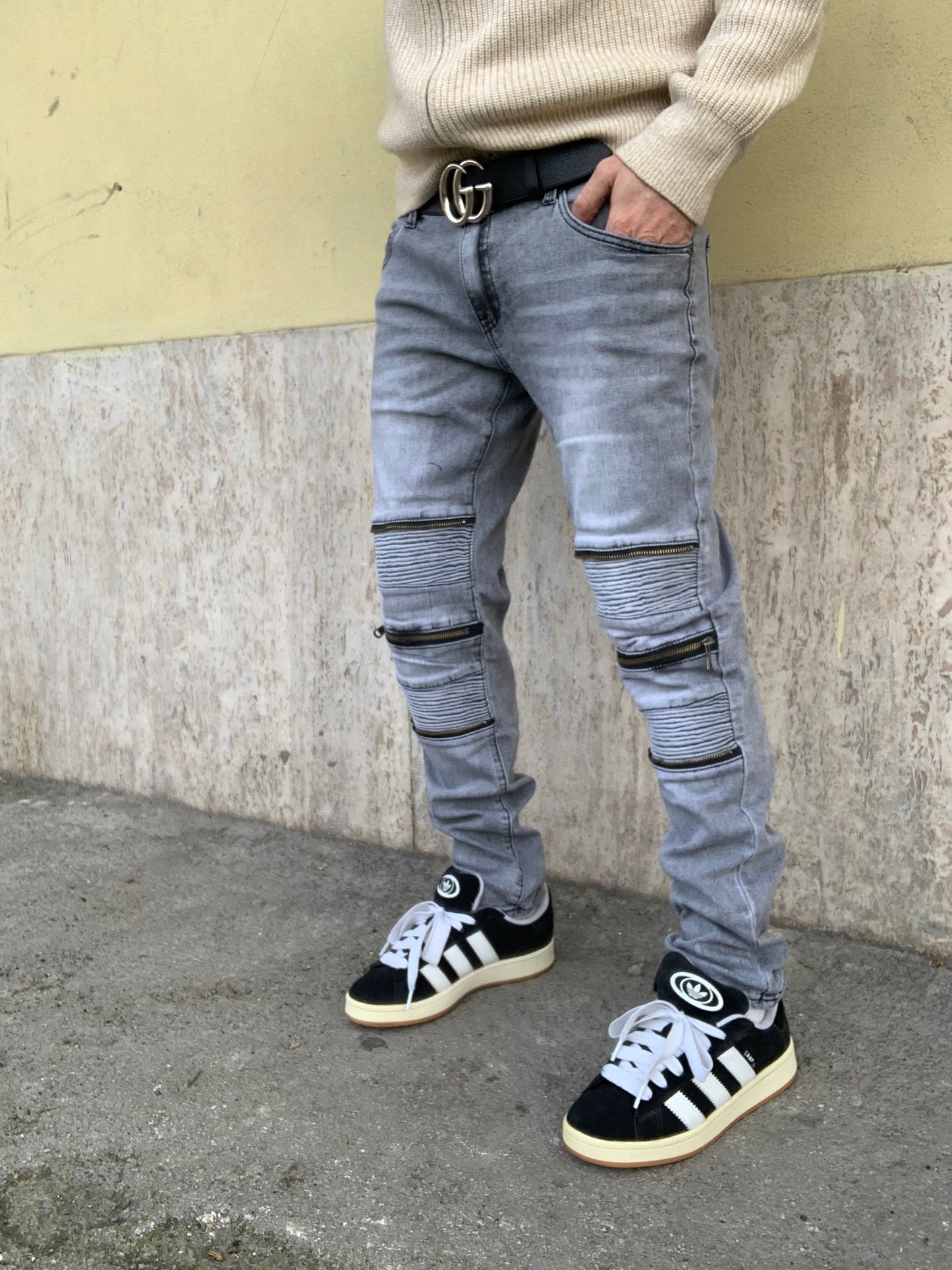 Biker Mood dnc 3 zip Grey