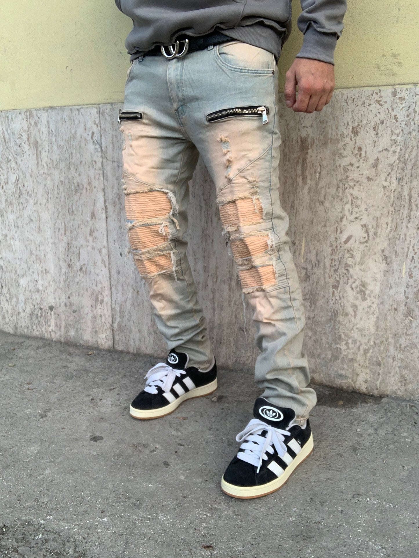 Biker Mood balmain destroy sabbiato