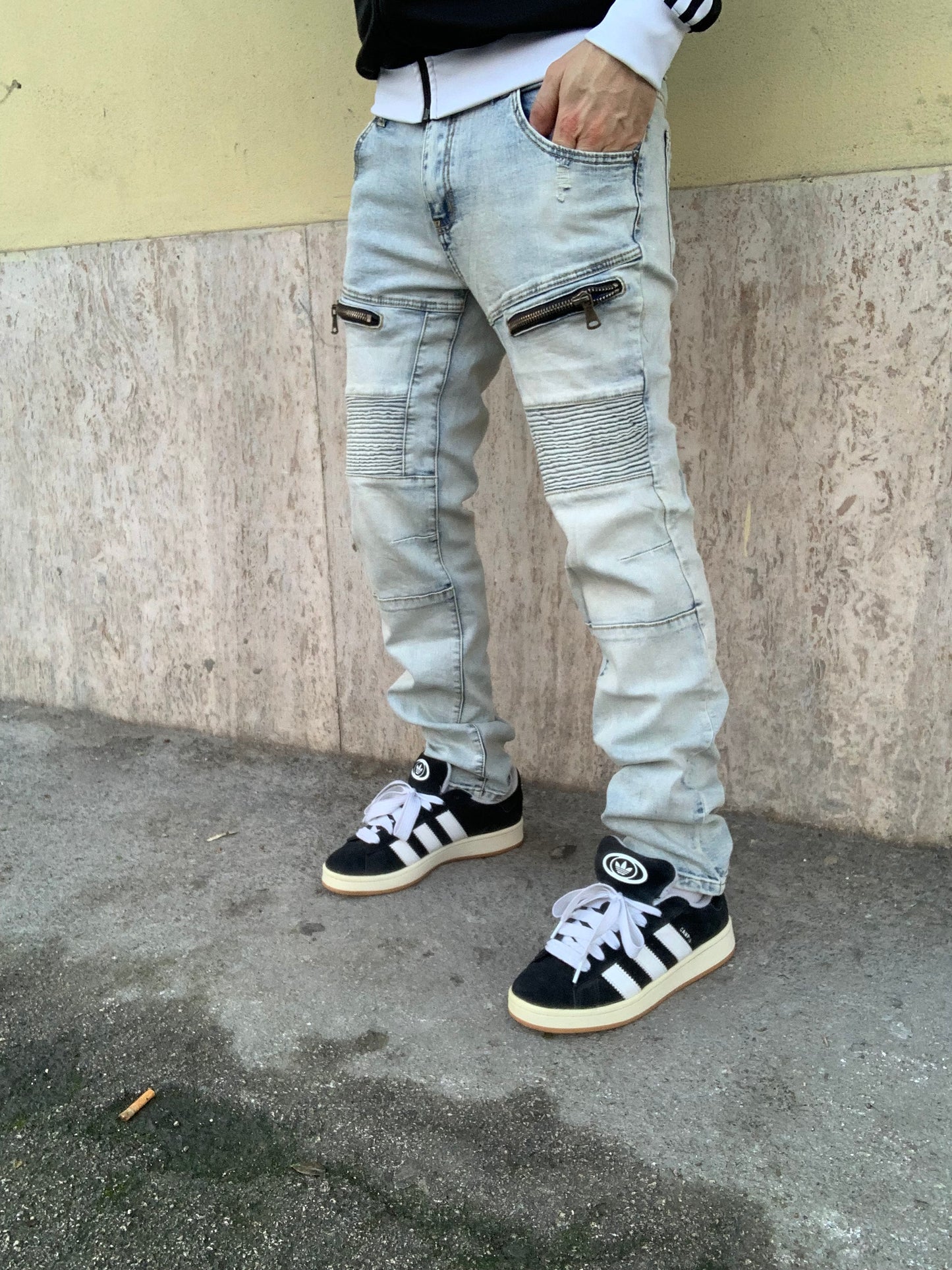 Biker Mood Balenciaga light blue