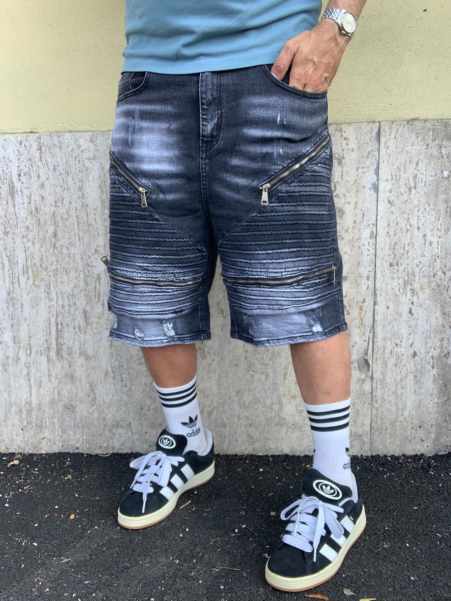 Bermuda Biker Mood Dnc Black