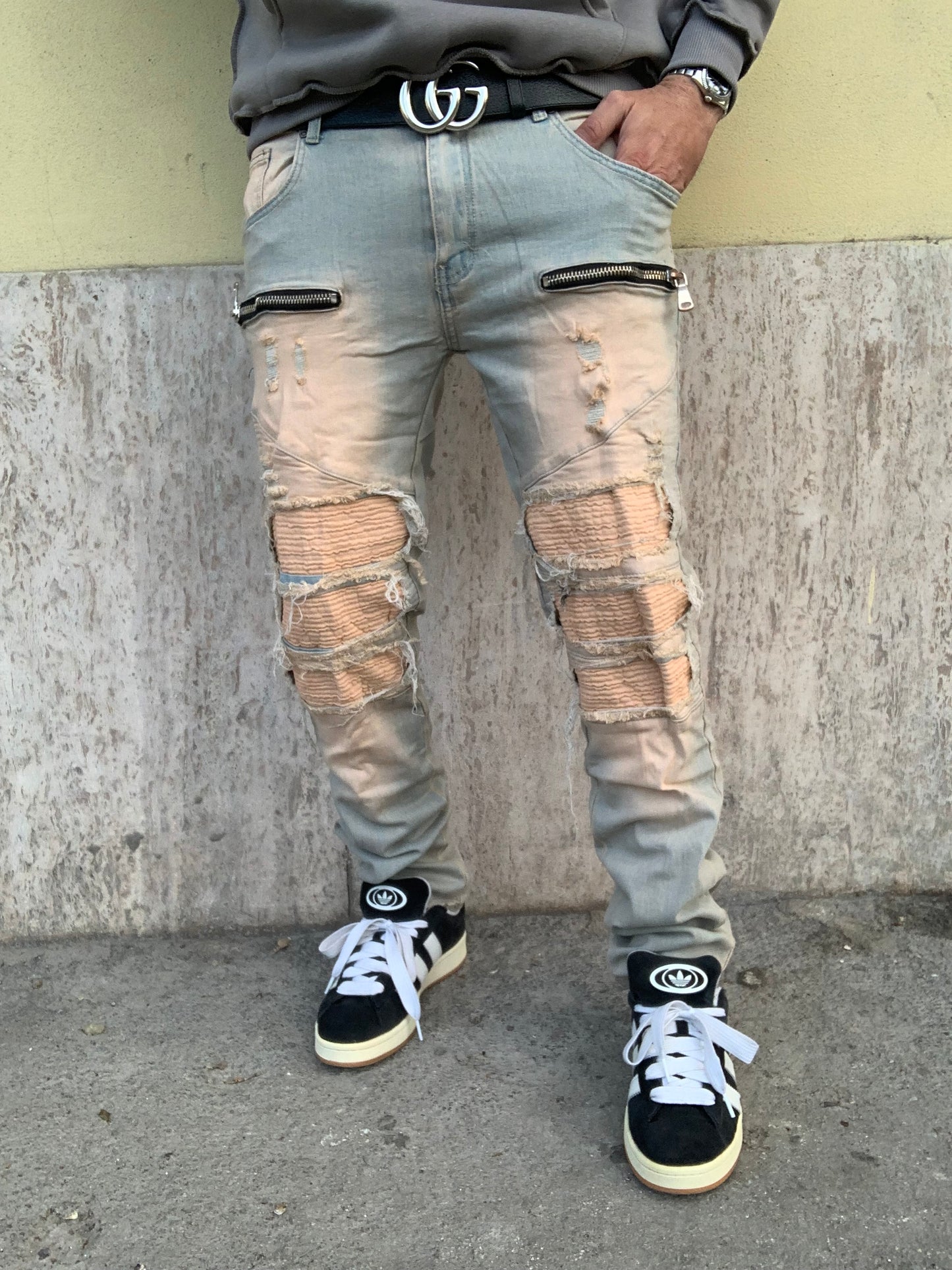 Biker Mood balmain destroy sabbiato