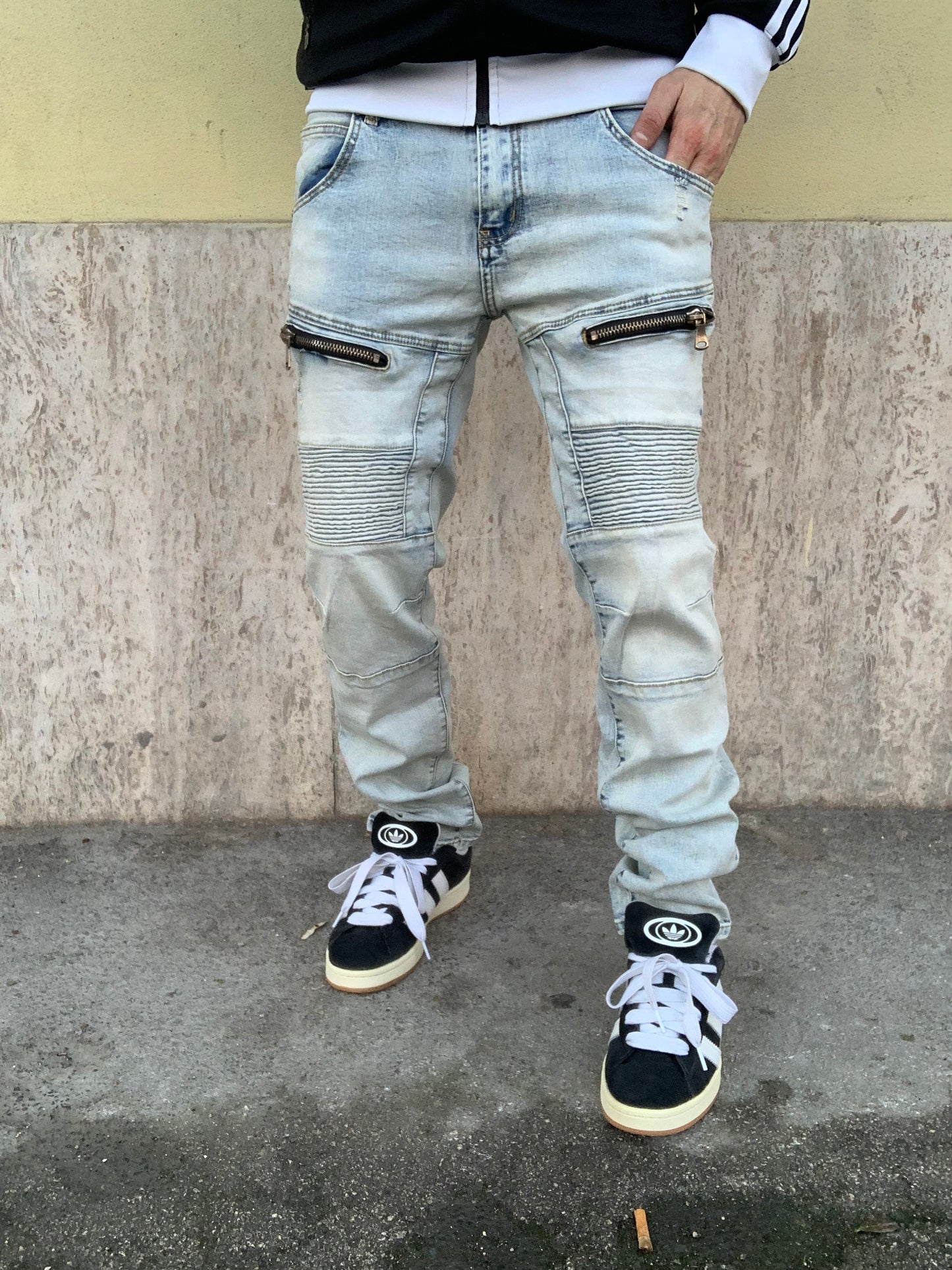 Biker Mood Balenciaga light blue