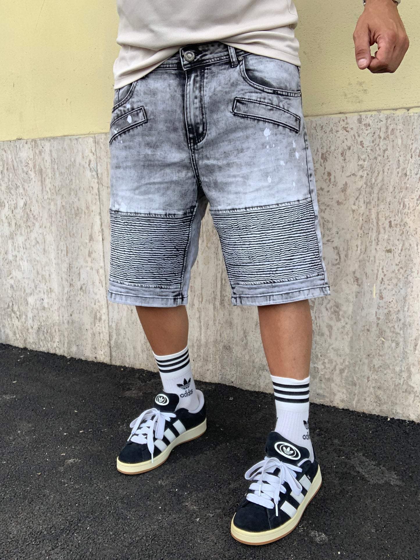 Biker Mood balmain wash Grey