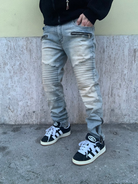 Biker Mood balmain sabbiato zip