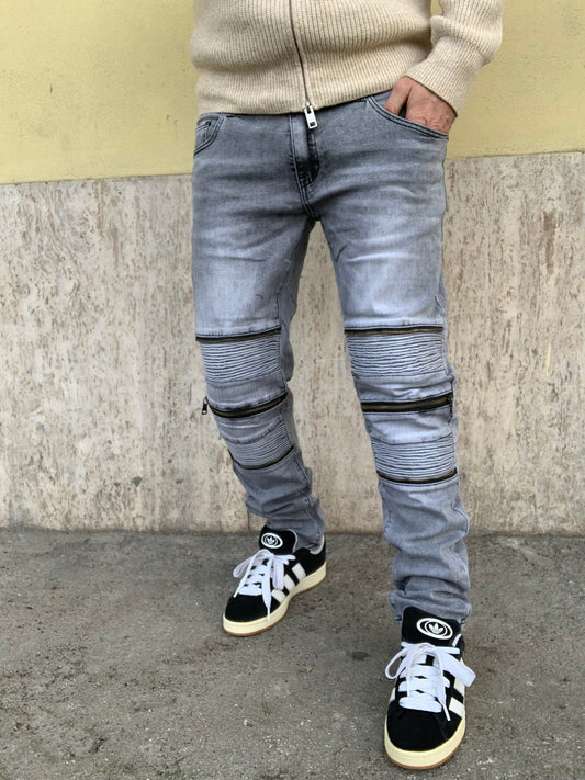 Biker Mood dnc 3 zip Grey