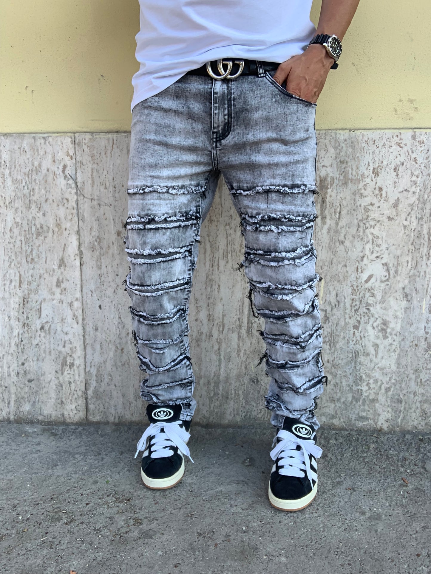 Jeans ripped Grey vanish