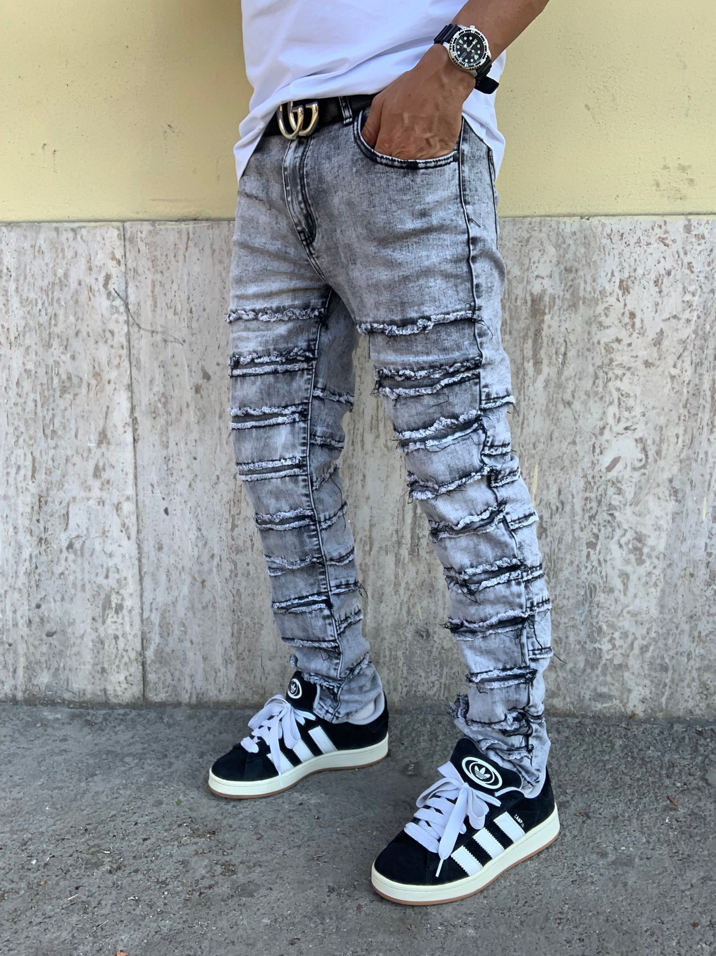 Jeans ripped Grey vanish