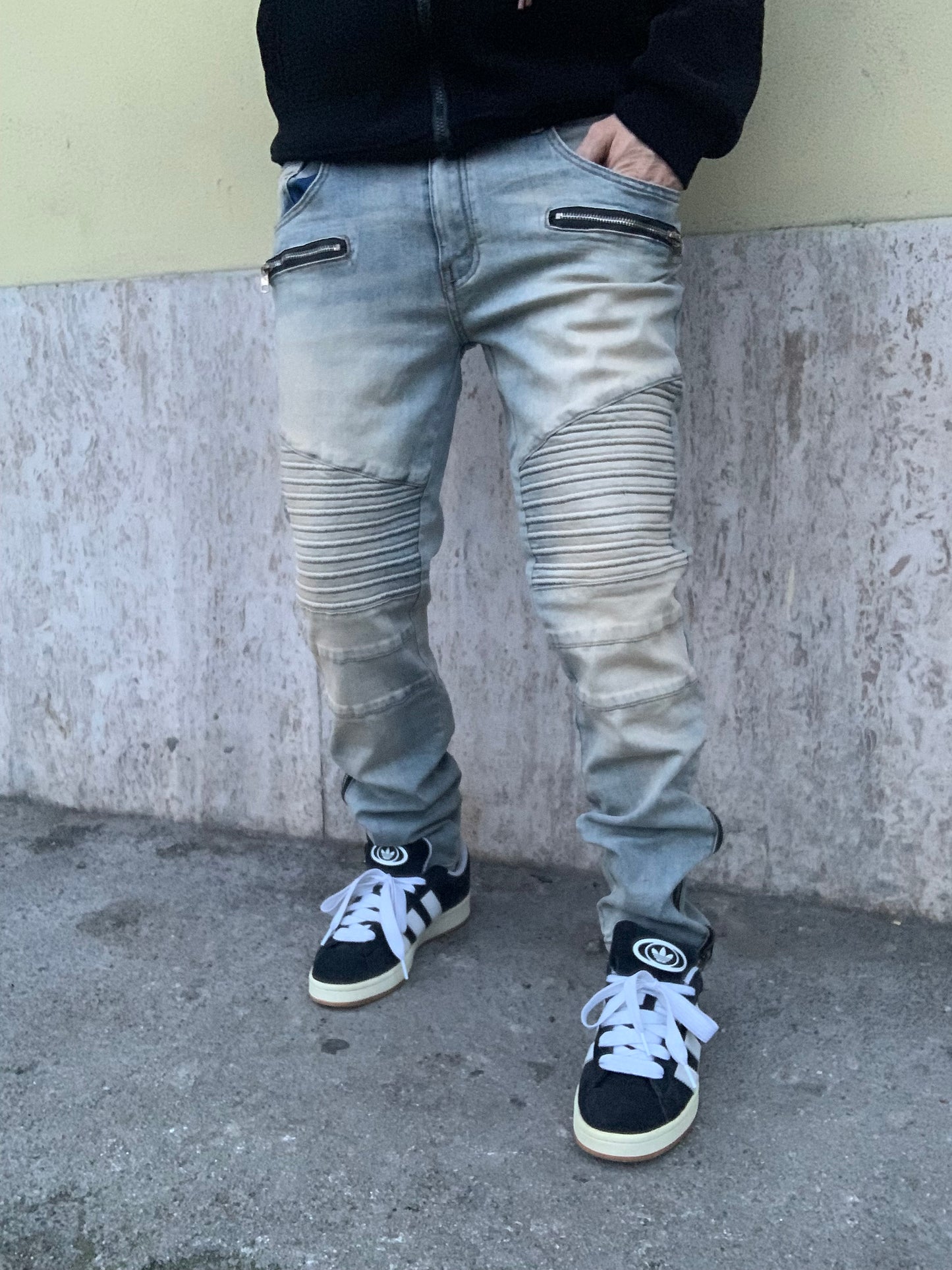 Biker Mood balmain sabbiato zip