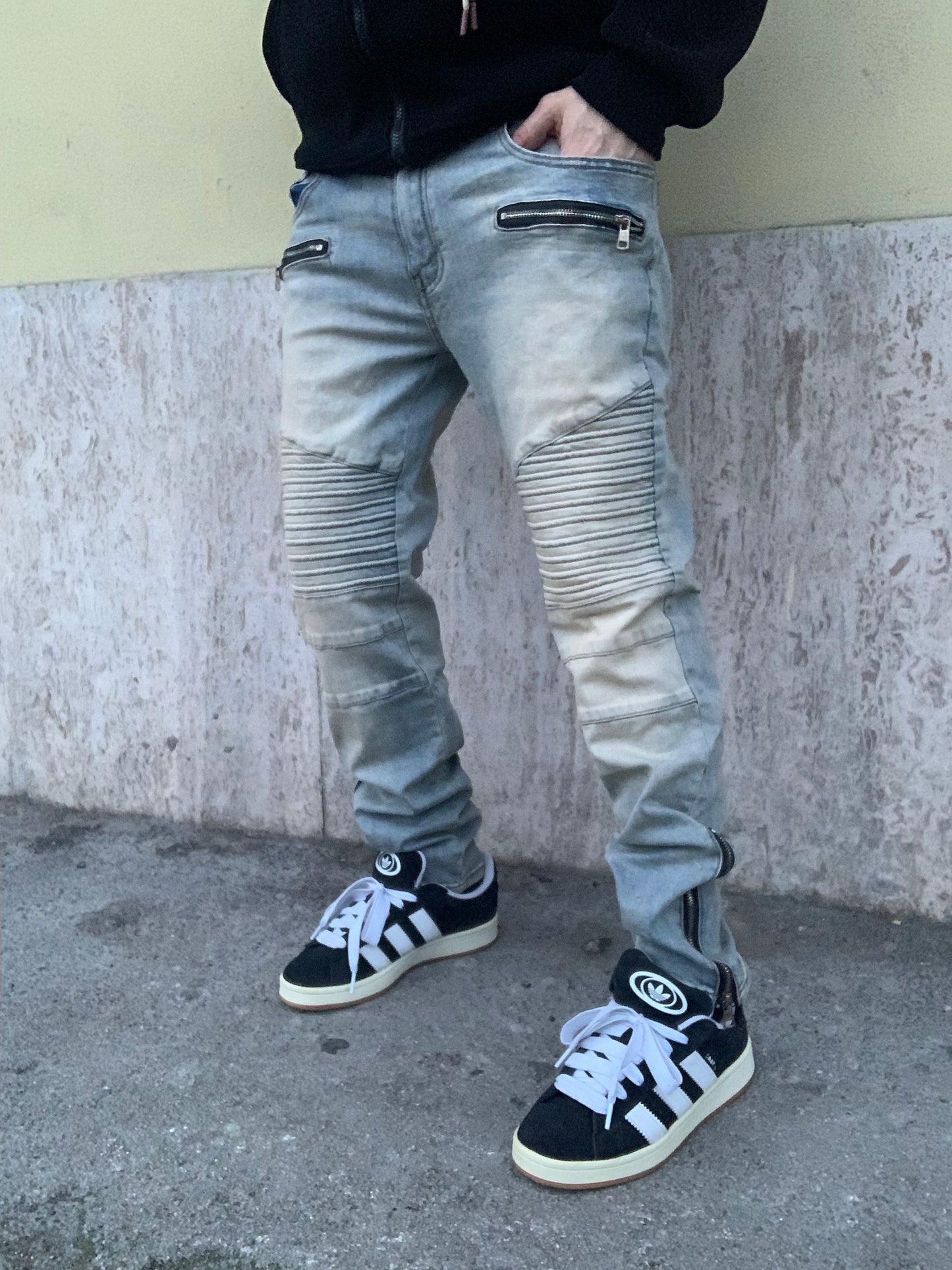 Biker Mood balmain sabbiato zip