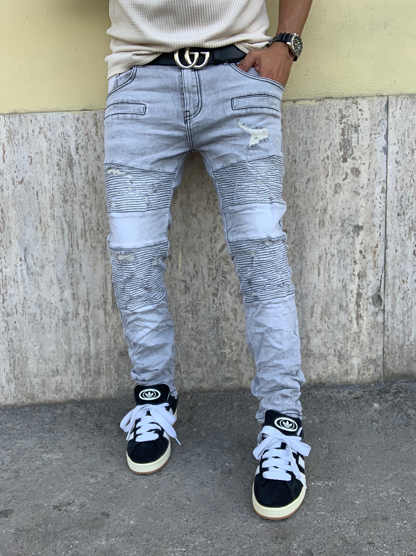 Biker Mood balmain Grey wash