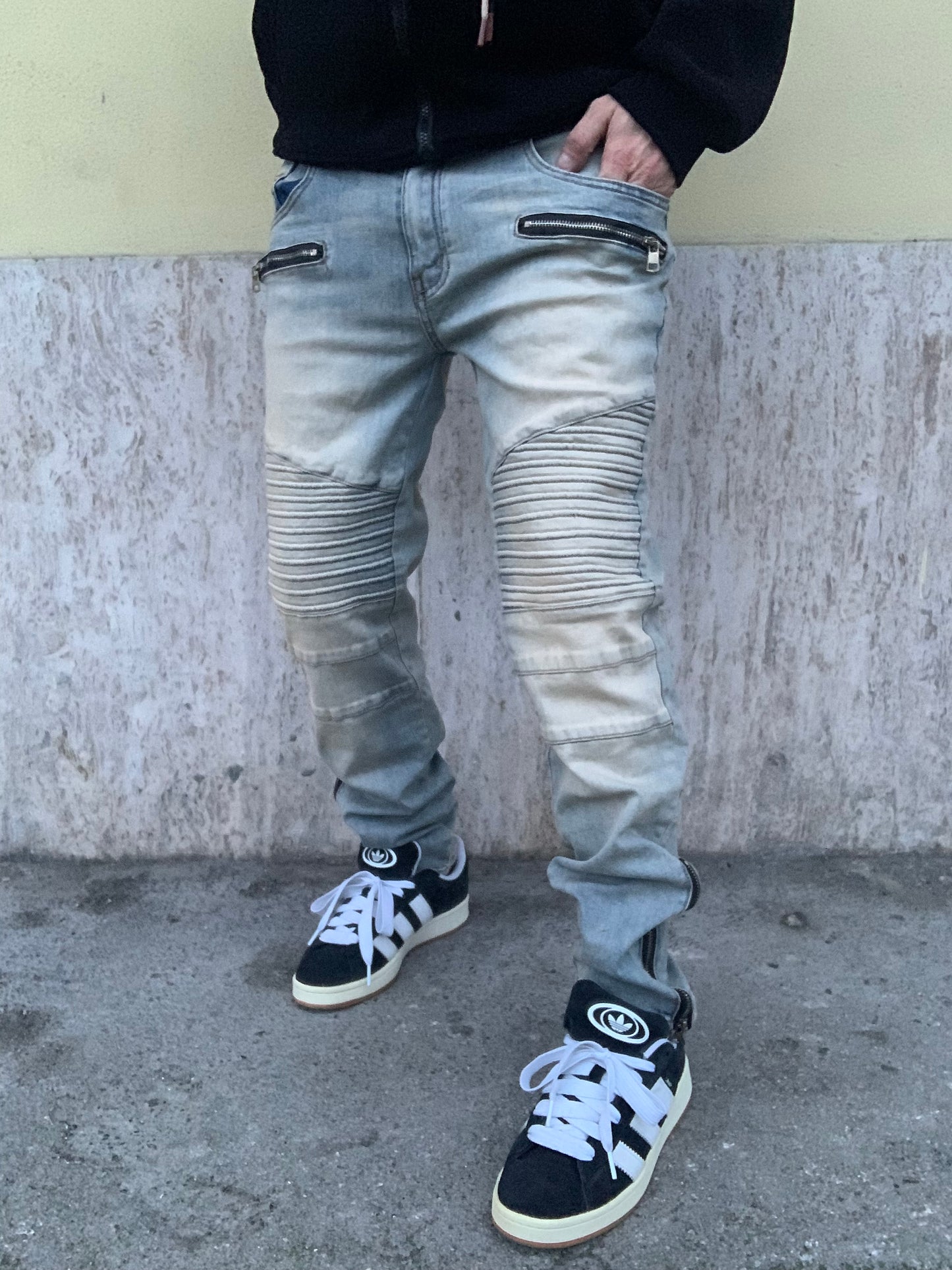 Biker Mood balmain sabbiato zip